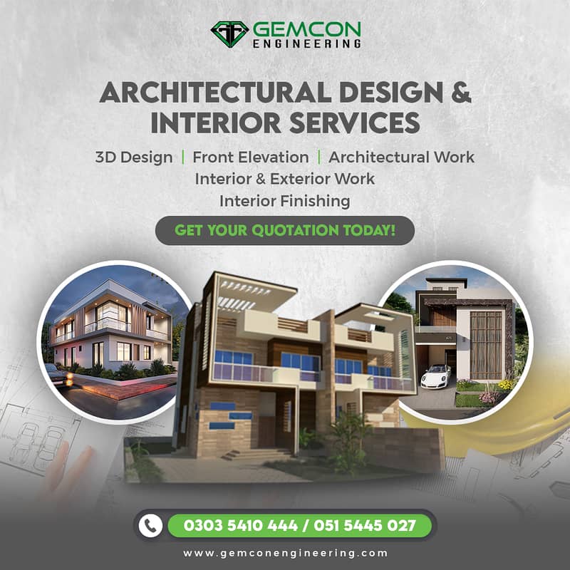 Architecture ,interior Exterior Design 2D 3D Map Construction Services 1
