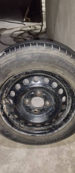 One Rim 13 inch with Tyre Stepney (Read Add) 2