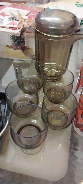glass set. glasses ice jar 1