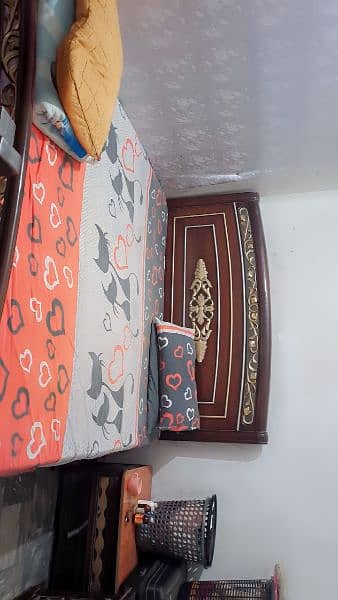 chinoty bed set 3 piece almari king size bed 2 sid table 2