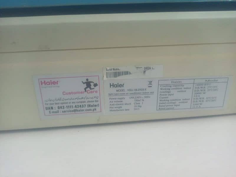 haier ac for sale all OK chill colling janman condition 2