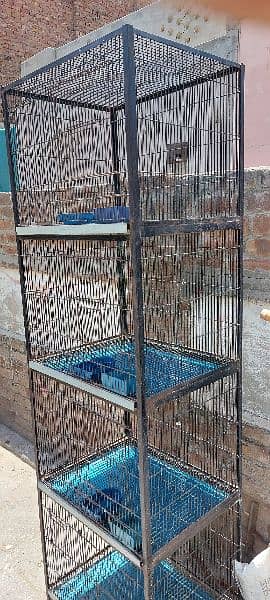 love birds 4 portion cage 1