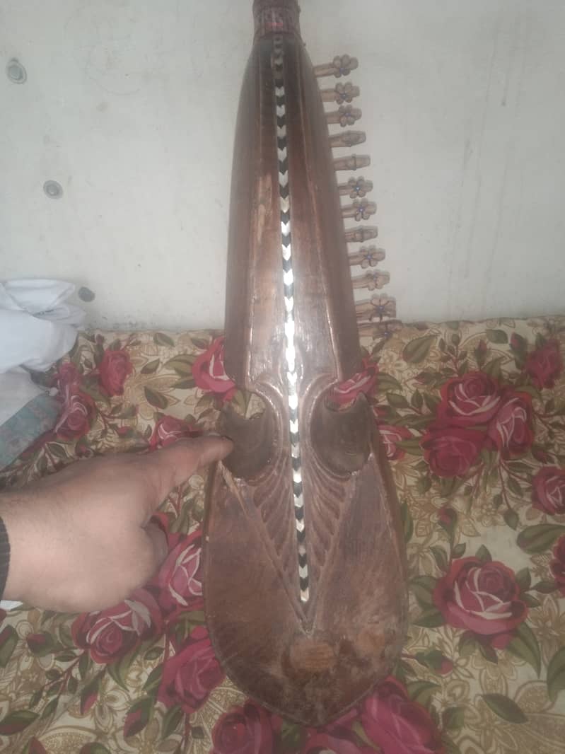 27 inch purly Afghani rabab made in Afghanistan by Naeem Ullah ustad 1
