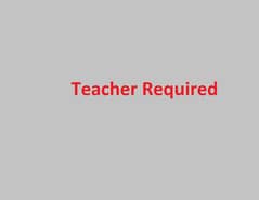 Teacher Required for Primary 0