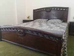 Bed set / wooden bed / double bed / double mattress