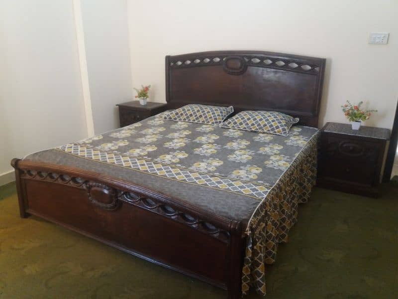 Bed set / wooden bed / double bed / double mattress 1