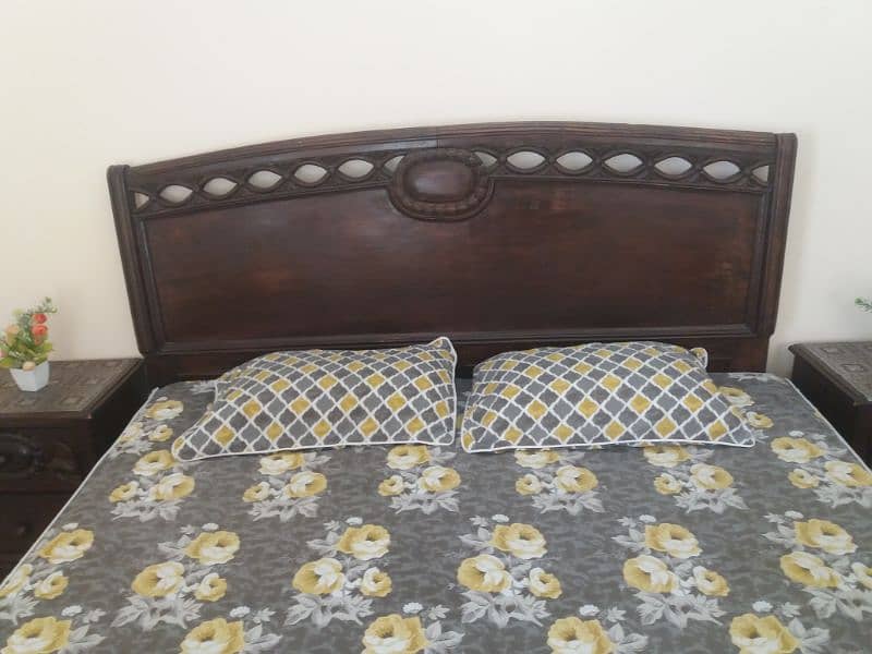 Bed set / wooden bed / double bed / double mattress 2