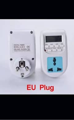 Digital Time Switch Timer With UK EU Socket Weekly Programmable Elect 0
