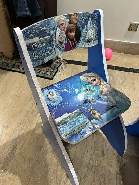 slightly used writing table and chair for kids 2