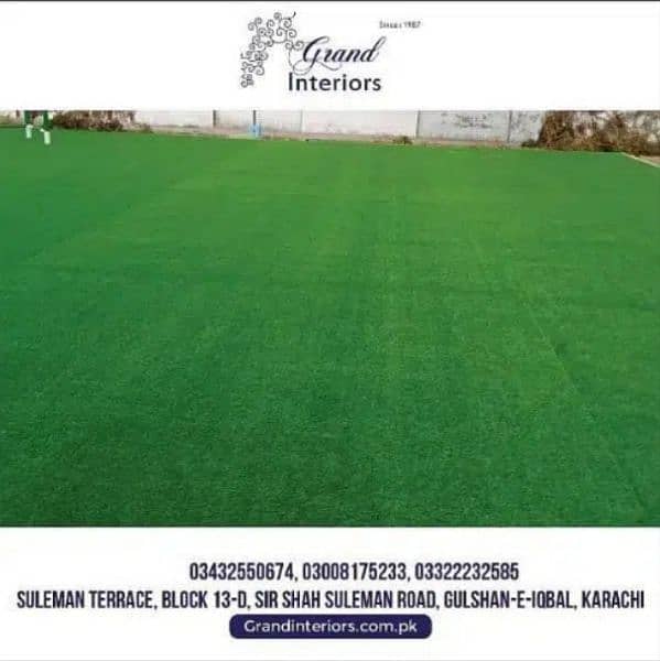 Artificial grass turf vinyl flooring wooden pvc Grand interiors 1