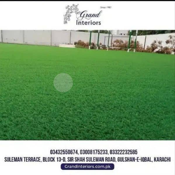 Artificial grass turf vinyl flooring wooden pvc Grand interiors 2