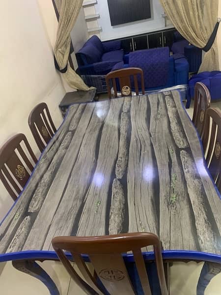 dining table/wooden chairs/6 chairs dining set/wooden dining table 3