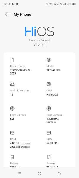 Tecno Spark Go 2023 PTA APPROVED with warranty 4