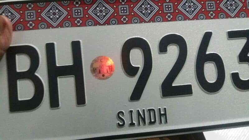 all car and baike new embossed Number plate delivery available all Pak 19
