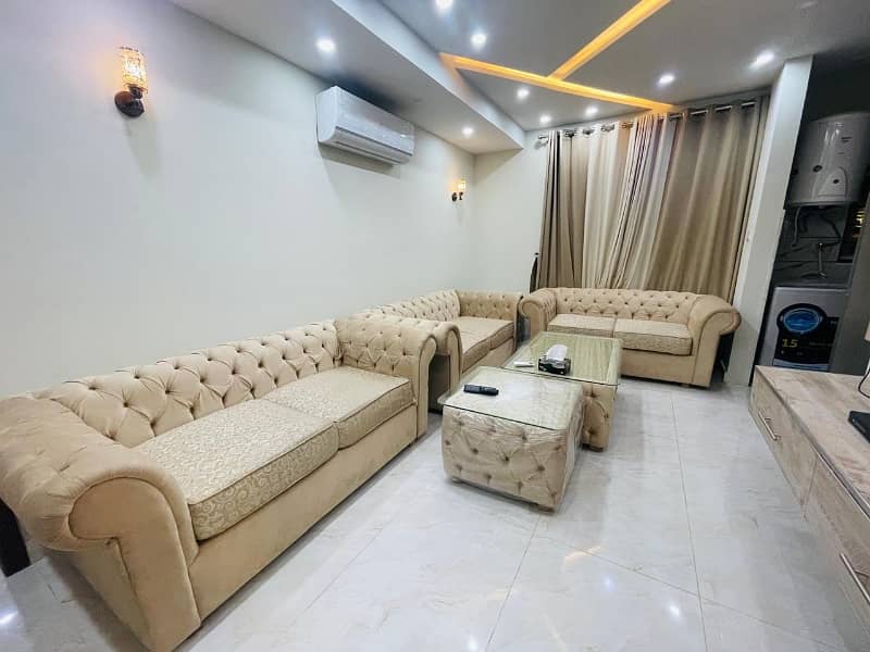 ONE BED FURNISHED APARTMENT AVAILABLE FOR RENT IN BAHRIA TOWN SECTOR C 3