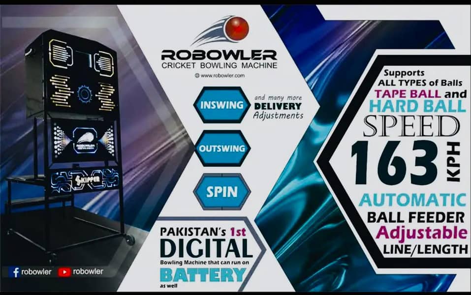 ROBOWLER Bowling Machine / Cricket Bowling Machine in Pakistan 1