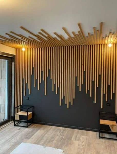Artificial grass/office decor/pop ceiling/wallpaper/wpc panel/media w 12