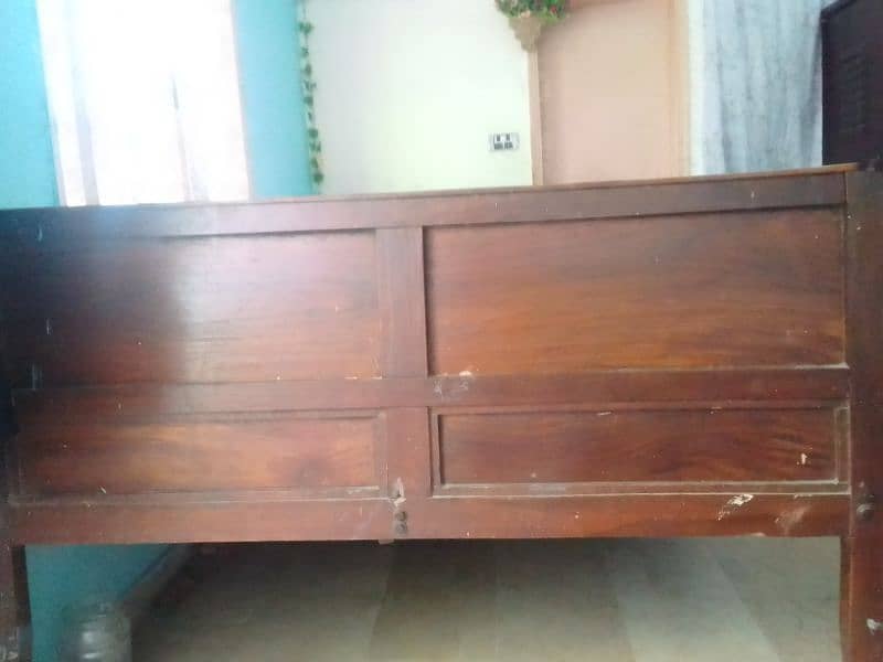 wooden bed is best quality without soft form 1