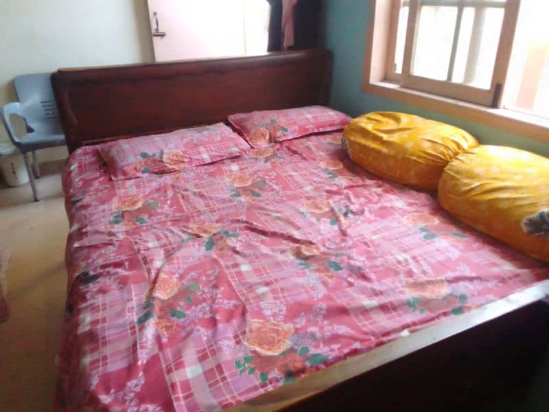 wooden bed is best quality without soft form 4