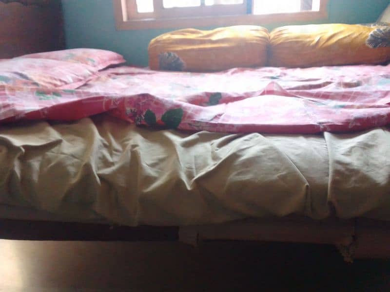 wooden bed is best quality without soft form 5