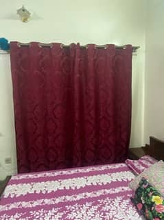 maroon color curtains