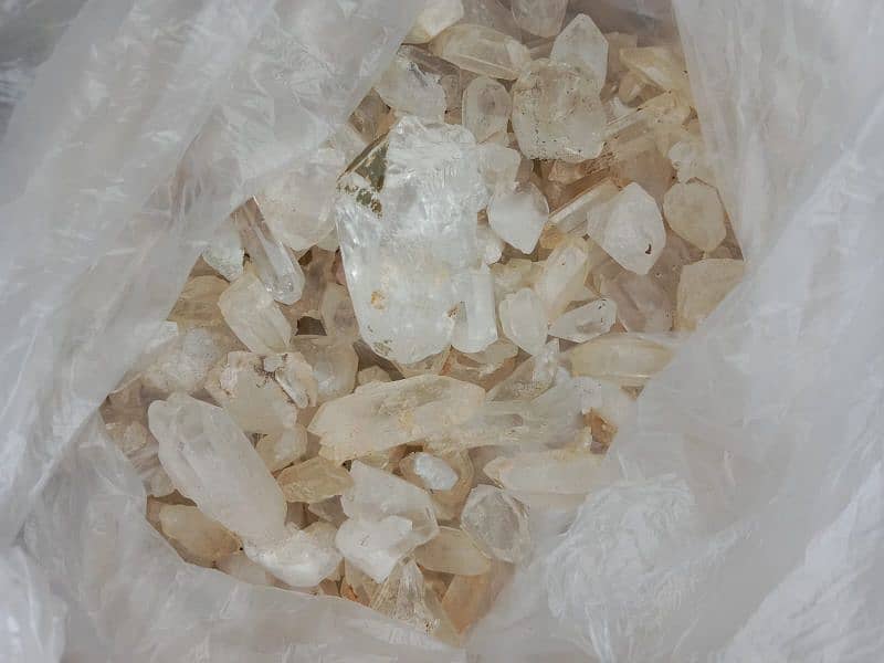 Smoky quartz and crystal quartz specimen 2
