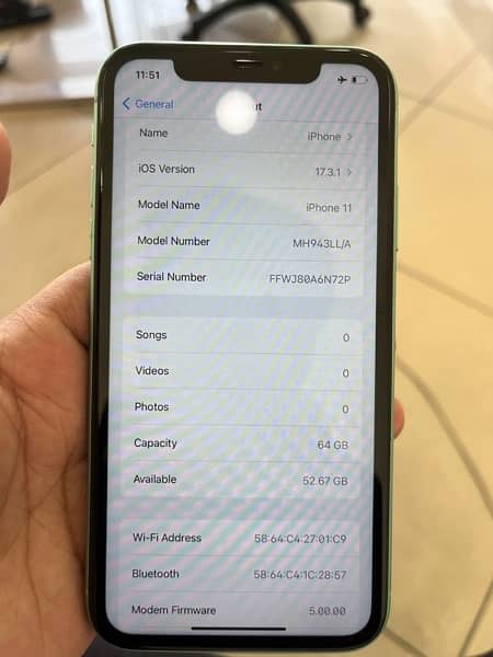 iphone 11 64 GB Non pta Sim time available | JV 7