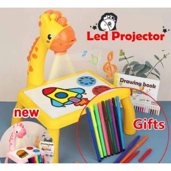 kids led projection drawing board set 2