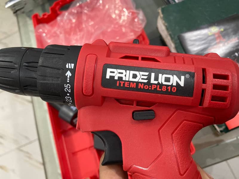 Lion  Pride Cordless Lithium-Ion Driver Drill Double Battery Pack 12v 1