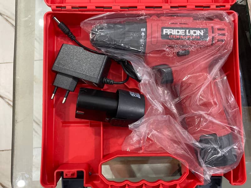 Lion  Pride Cordless Lithium-Ion Driver Drill Double Battery Pack 12v 0