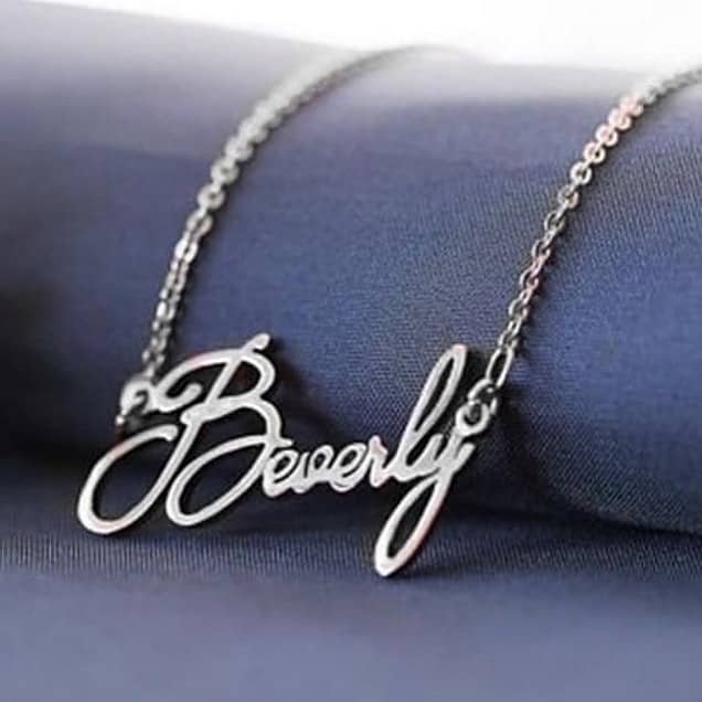 Signature Style Name Necklace With 1 Year Warrenty, Name Necklace 13