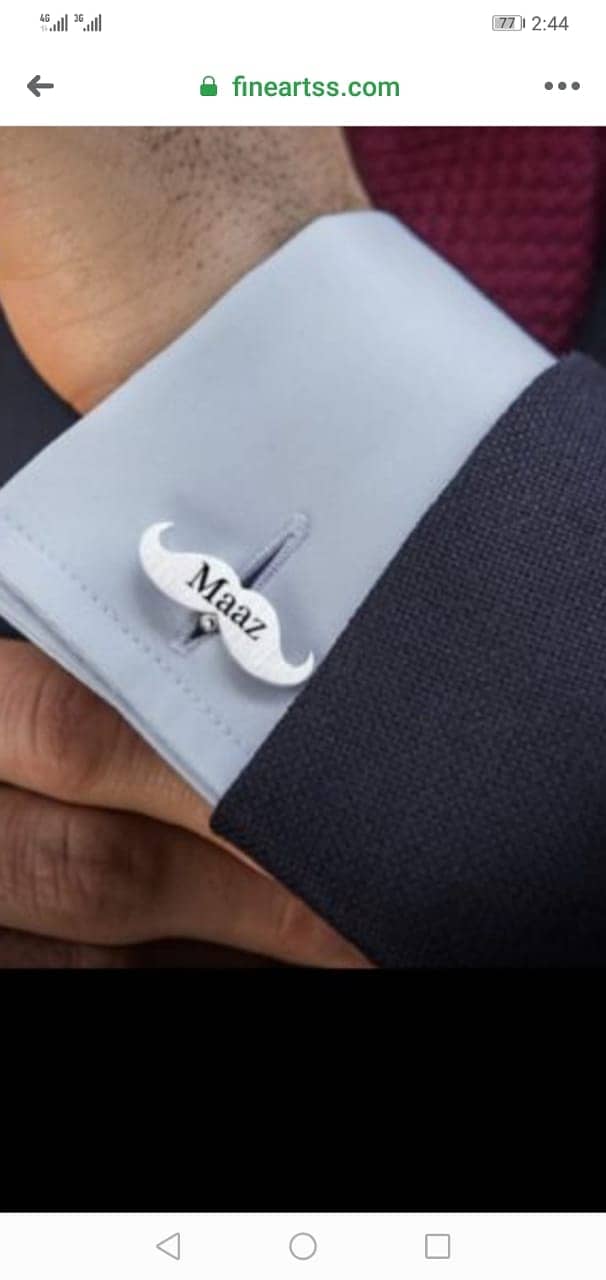 Customized Cufflinks: Wear Your Name with Pride, Name Studs, Cufflinks 6