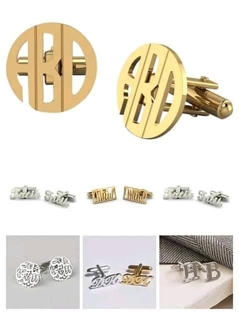 Customized Cufflinks: Wear Your Name with Pride, Name Studs, Cufflinks 7