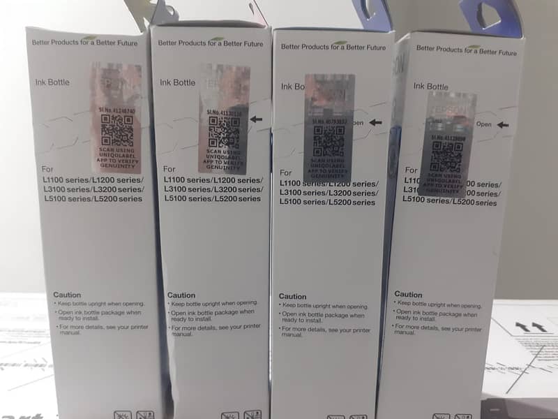 Epson 003 Original INK Bottle  (4 PCS/SET) 2