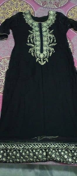 preloved black nd elegant dress 3 piece 4