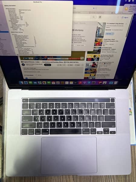 Apple MacBook Pro A2141 2019 core i7 16gb 500Gb Ssd 4