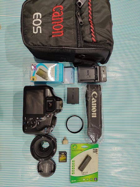 New canon 1300d Dslr Camera wifi support 50mm Lens 3