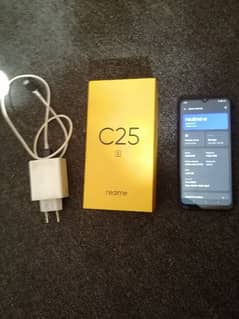 Real me c25s for sale 4 128 h battery timing achi h original charger h