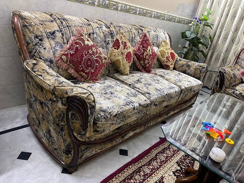 6 seat sofa set with original Turkish fabric 1
