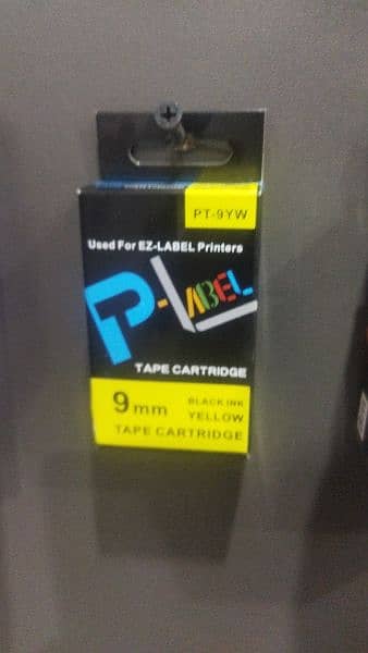 9mm & 12mm Toner refill cartridges Casio label printer yellow on black 11