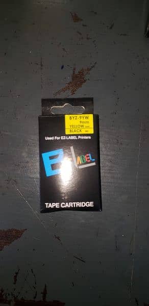 9mm & 12mm Toner refill cartridges Casio label printer yellow on black 13