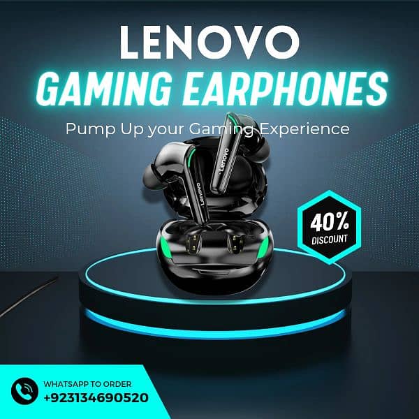 Lenovo Xt92 Wireless Bt5.1 Gaming Earbuds 0