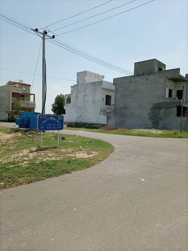 5 MARLA POSSESSION RESIDENTIAL PLOT ON HOT LOCATION FOR SALE IN KHAYABAN E AMIN L BLOCK LAHORE. 8