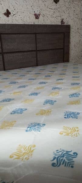 double bed with mattress side table 5