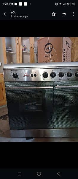 I want to sale refrigerator and big cooking range for sale 1