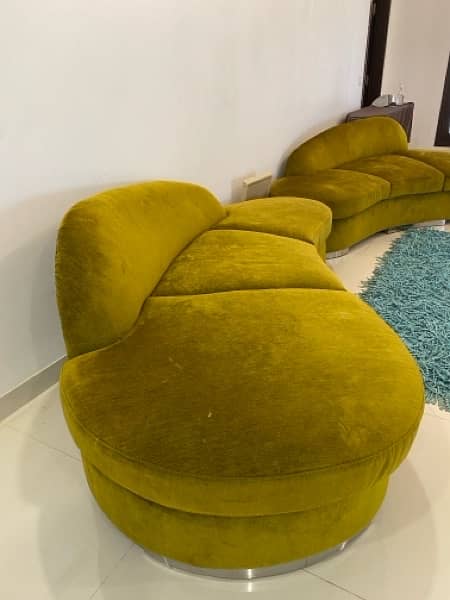Sofa Pair . Green Colour 1