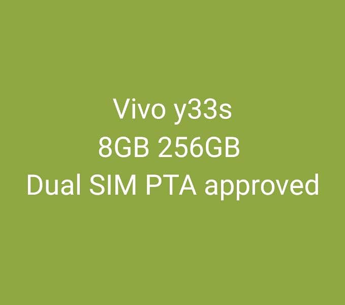 Vivo Y33s PTA Approved 8/256 Complete Box 3