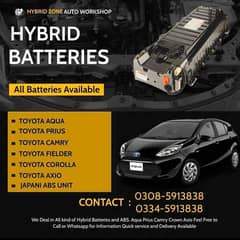 ABS/ Hybrid battery. Toyota /Prius/ Aqua/ Axio , Hybrids batteries