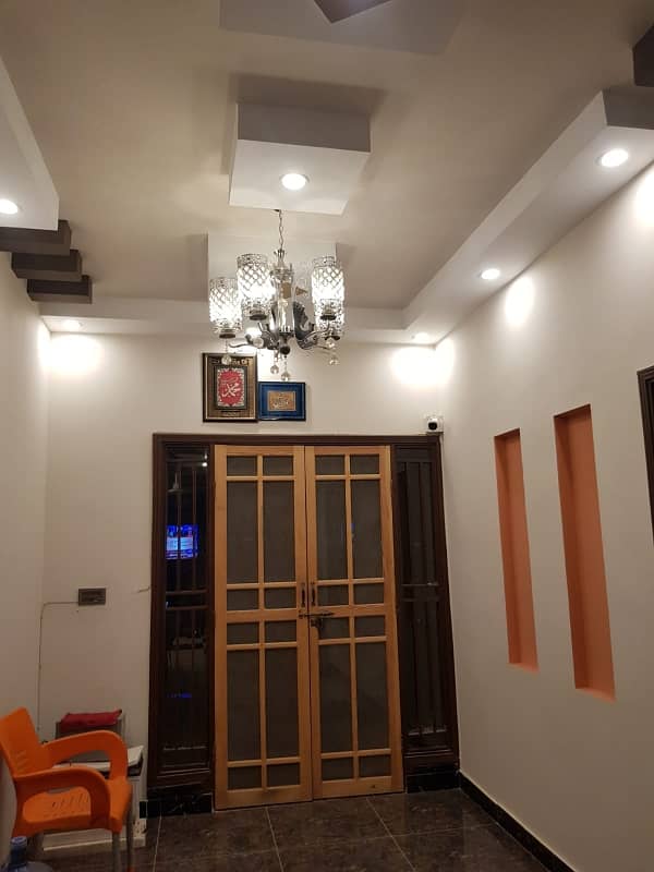 2 floor portion with roof at gulistan e johar karachi 9