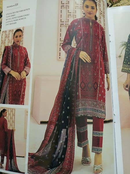 lawn stitched and un stitched branded suit 15
